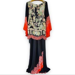 Karari 2 PC Coverall Blouse and Sleeveless long dress XL